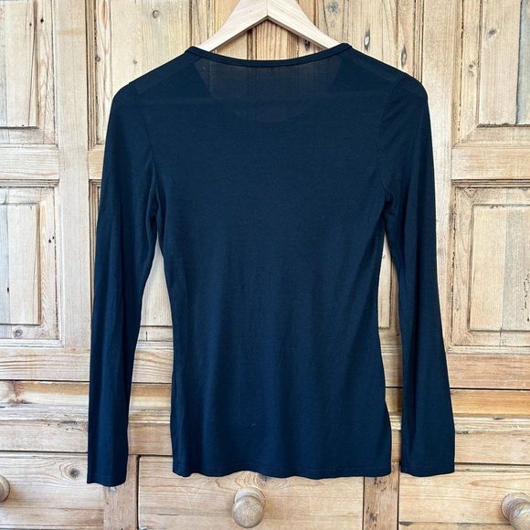 TWP Trish Wescoat Pound best fit for an xs Black Crewneck Longsleeve T No tag. - Picture 3 of 6